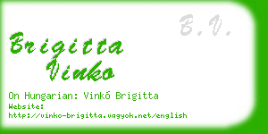 brigitta vinko business card
