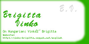 brigitta vinko business card